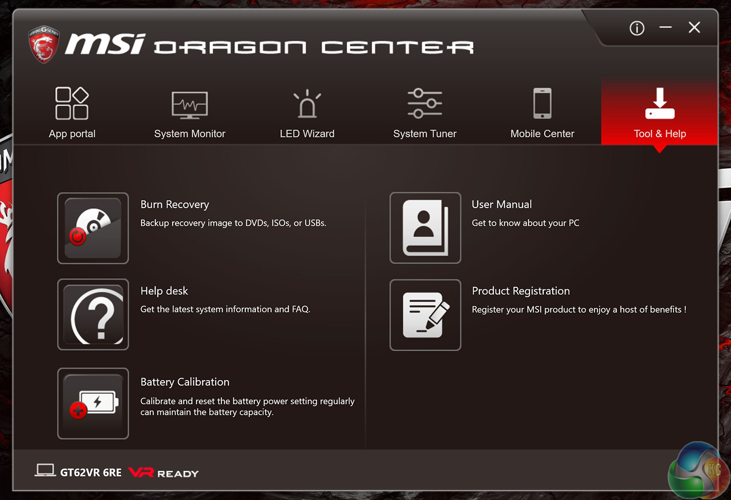 dragon center laptop