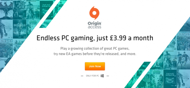 Try Origin Access FREE for 7 days!