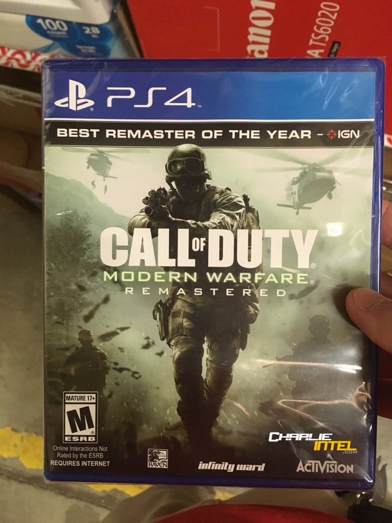 call of duty 4 remastered ps4