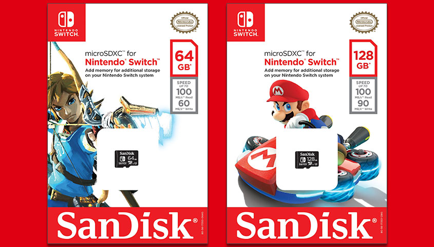 Nintendo Licensed microSDX Memory Cards for Nintendo Switch