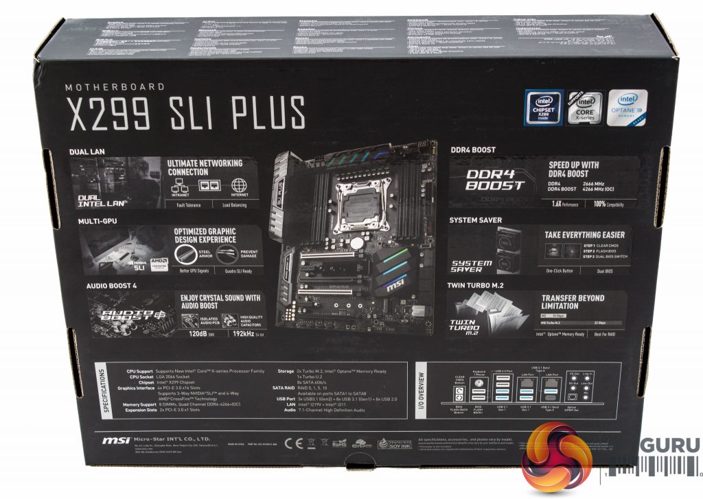 MSI X299 SLI Plus Motherboard Review | KitGuru- Part 2