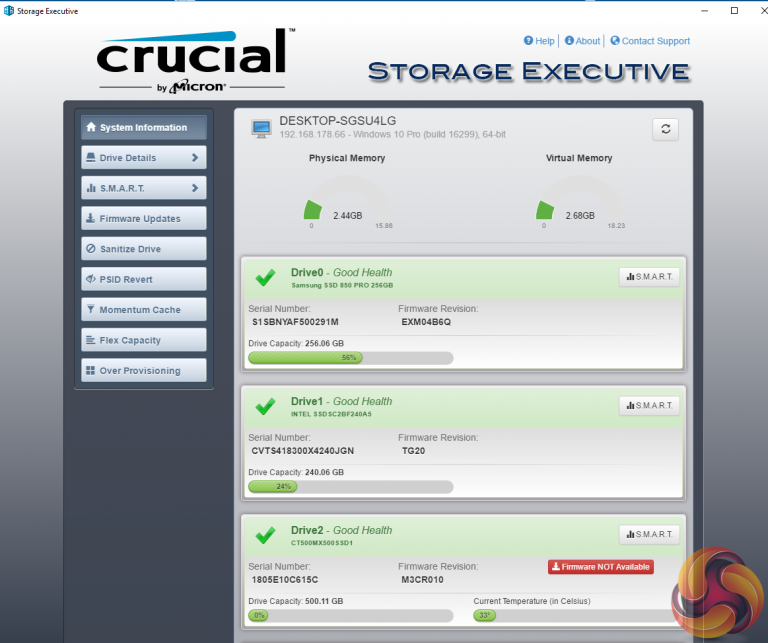 crucial storage executive 64 bit download