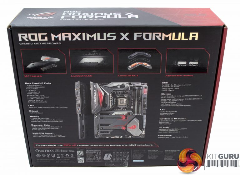 Asus Rog Maximus X Formula Motherboard Review Kitguru Part 2 8385