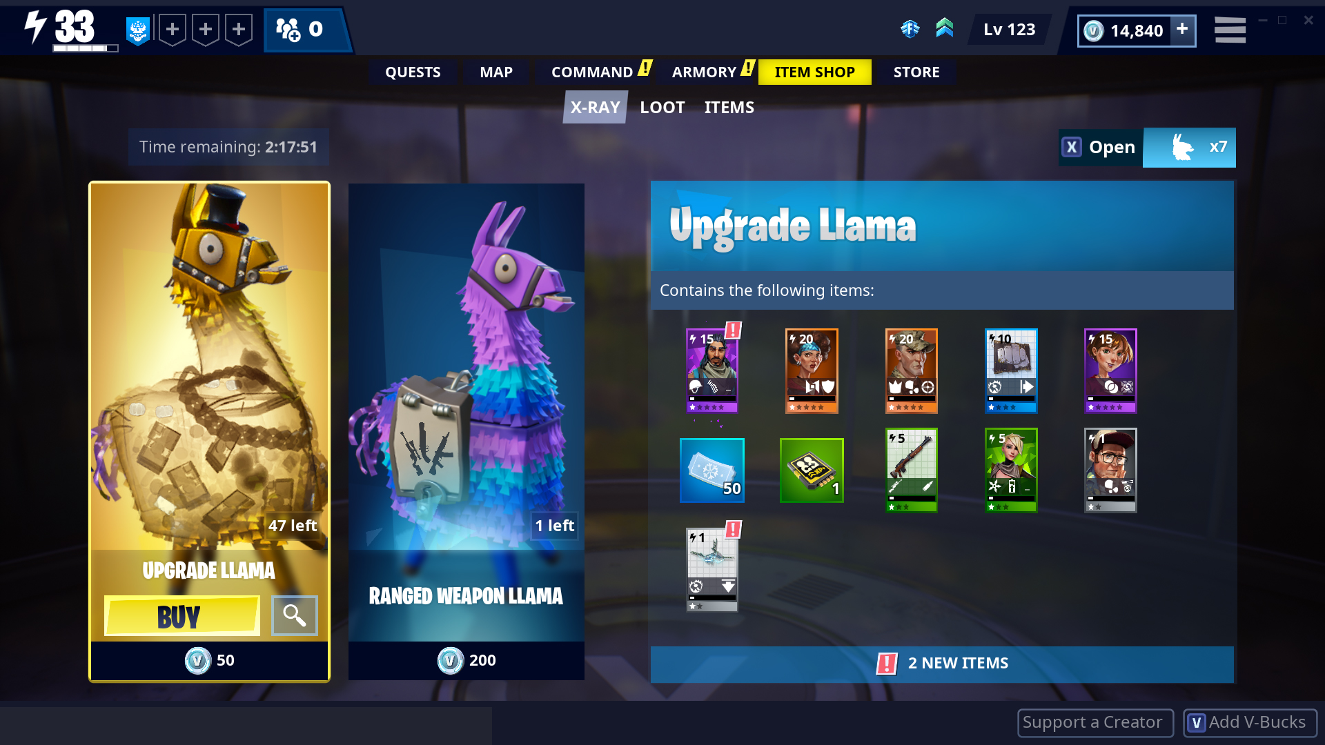 specific items can still be directly purchased with currency earned in game while almost everything about the llamas remains the same - fortnite free january