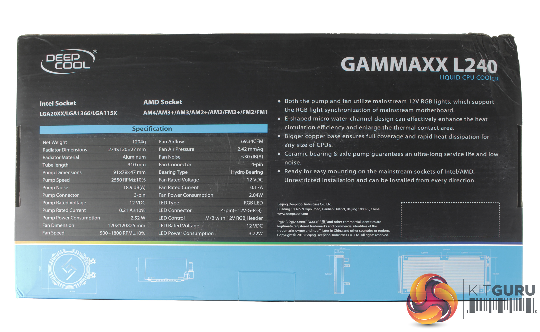 Deepcool Gammax L240 AIO CPU Cooler Review