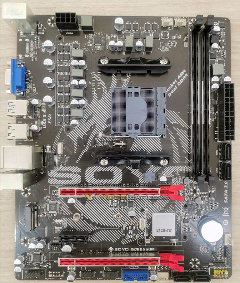 First image of an AMD B550 motherboard released | KitGuru