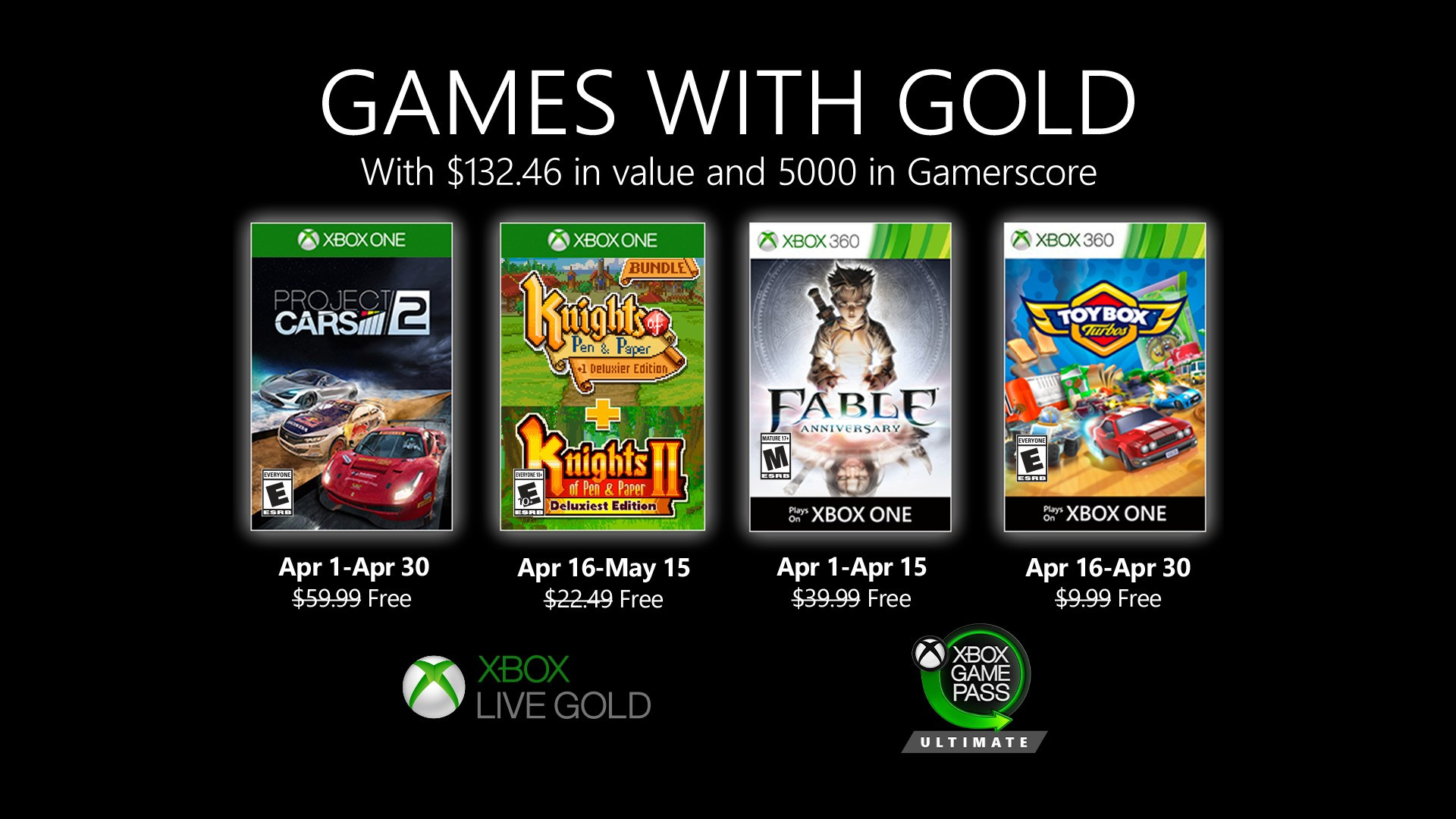 xbox games with gold august 2019