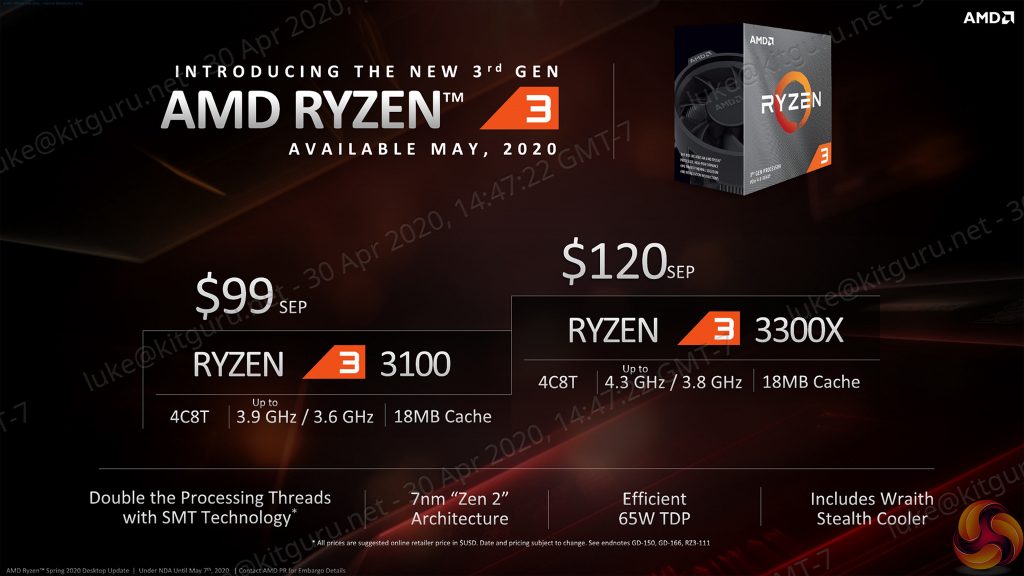 AMD Ryzen 3 3300X & 3100 CPU Review | KitGuru