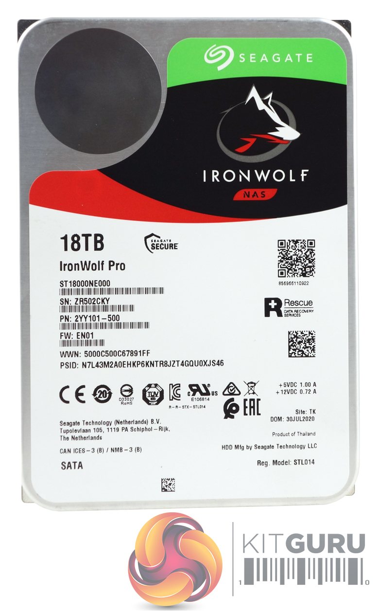 Seagate IronWolf Pro 18 To, Disque dur interne NAS HDD – Poly Raw
