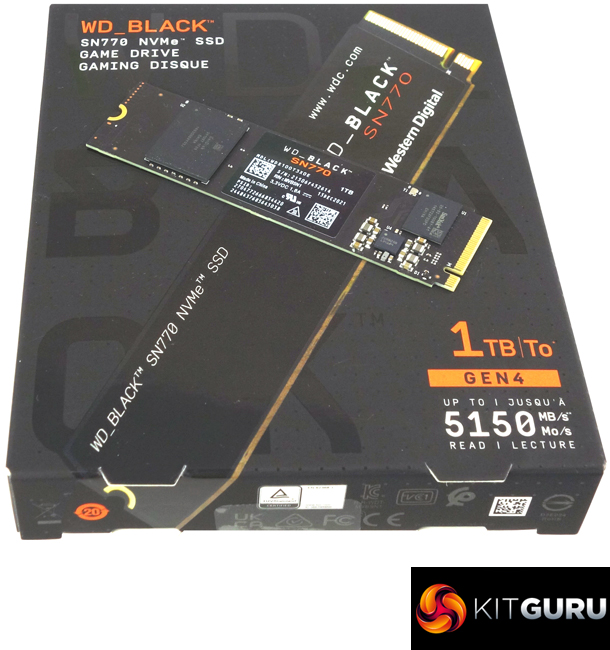 18 Part Review SSD KitGuru- WD SN770 1TB | Black