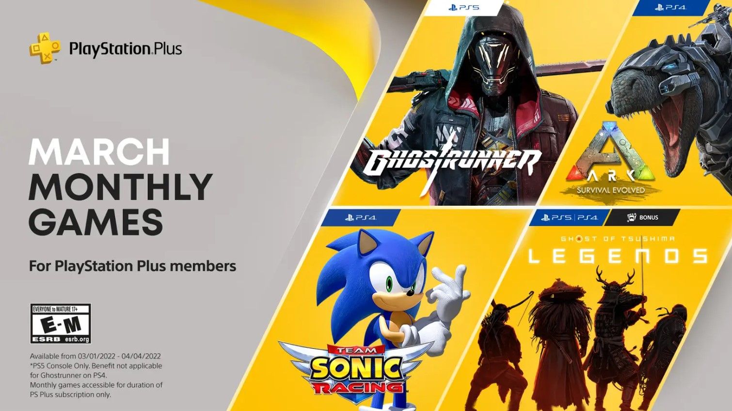 PlayStation Plus Essential September 2022 Titles Include Need for