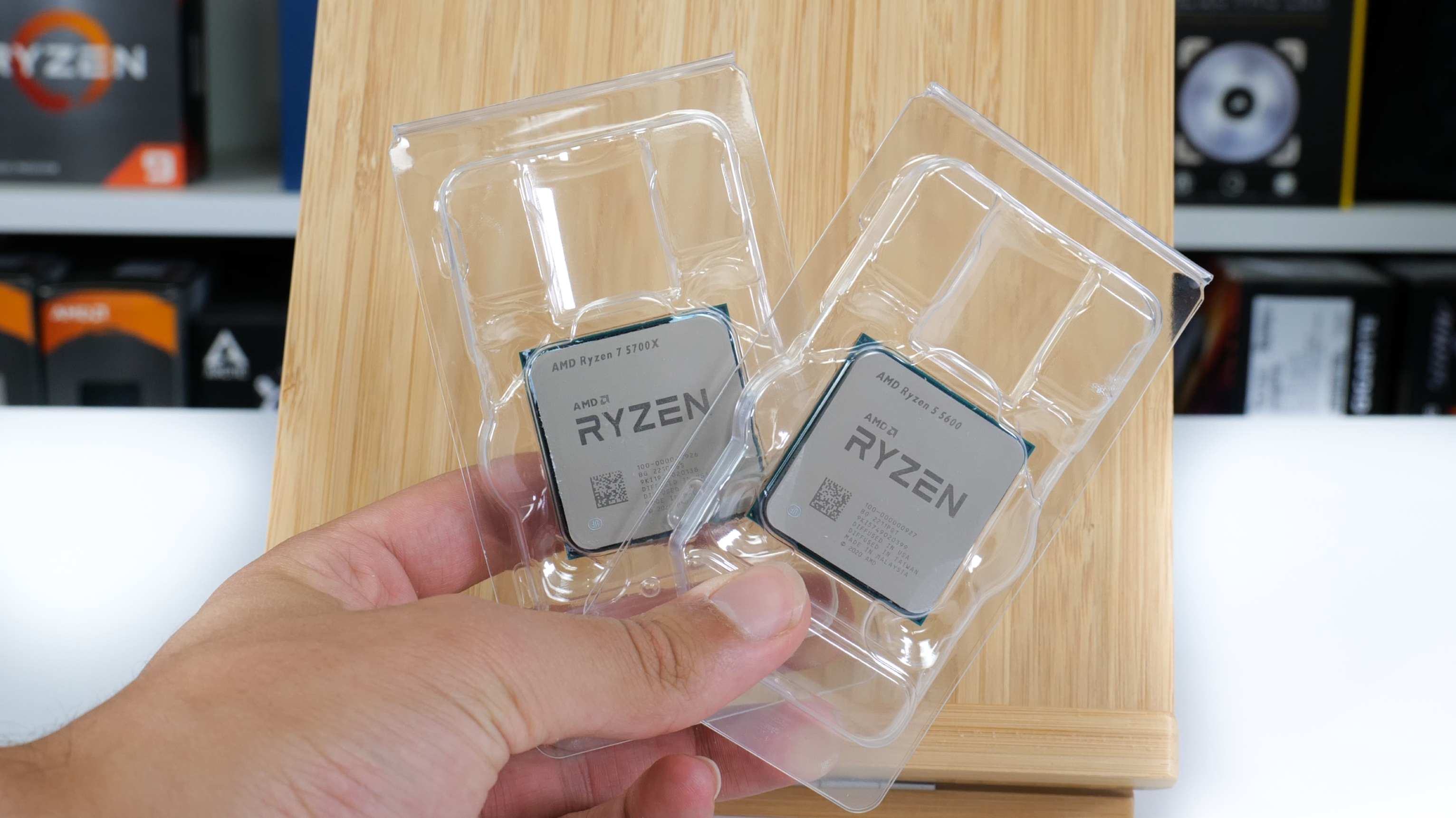 AMD Ryzen 5 5600X 6-Core 12-Thread Processor Chinese Box ready ship in hand