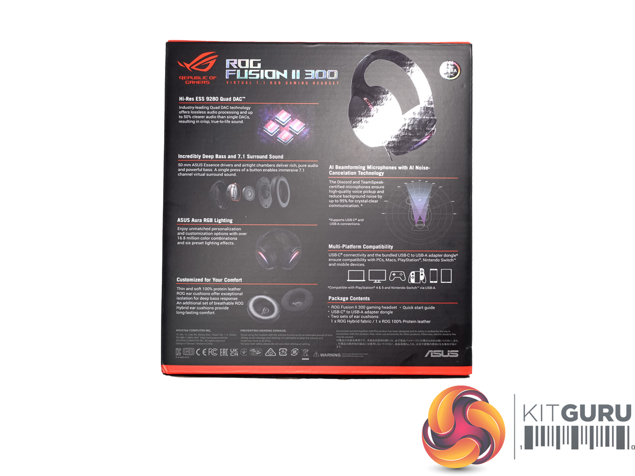 ASUS ROG 300 KitGuru Headset Review Fusion | II