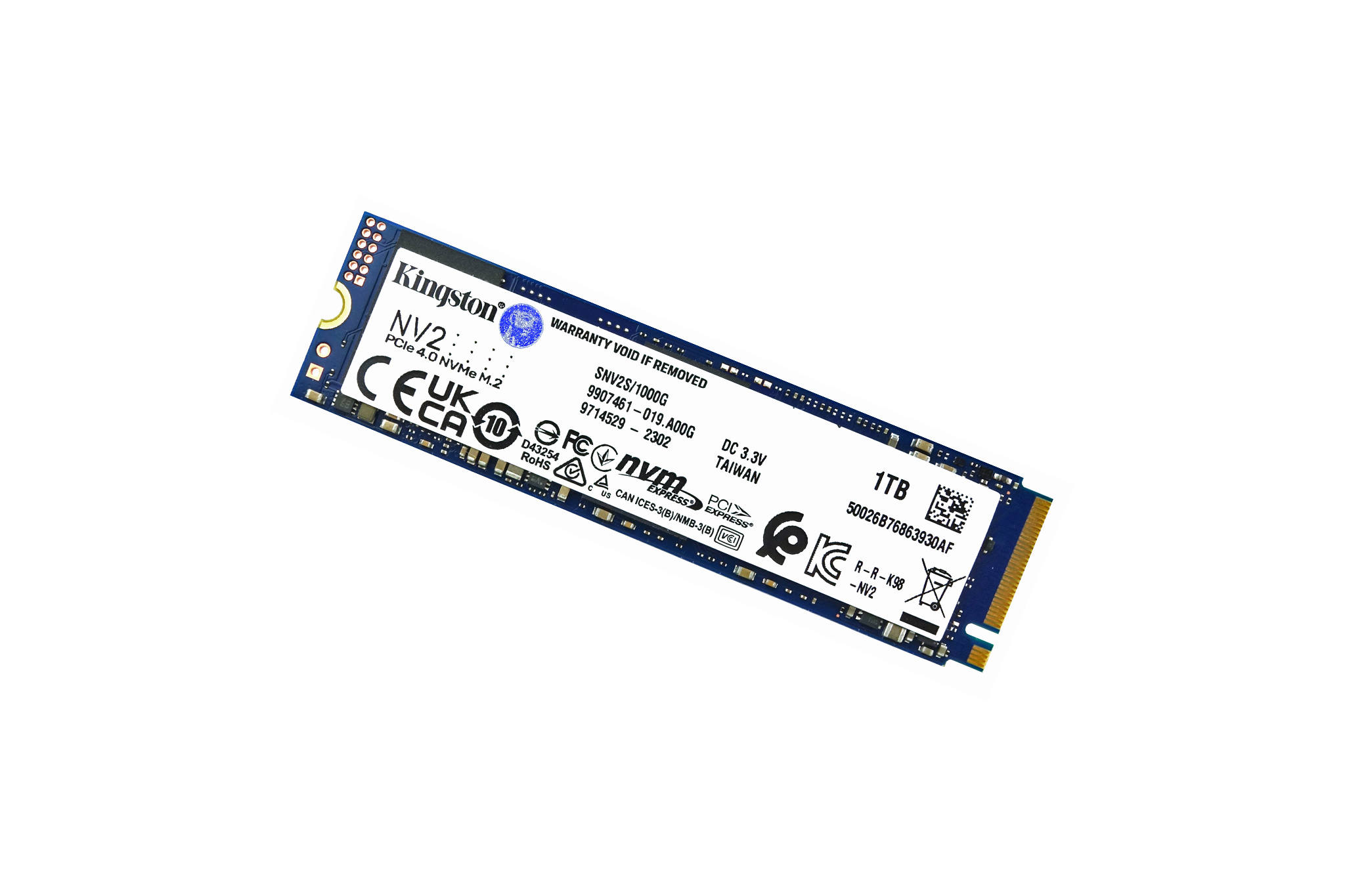 2TB NV2 SSD PCIe NVMe Gen 4.0