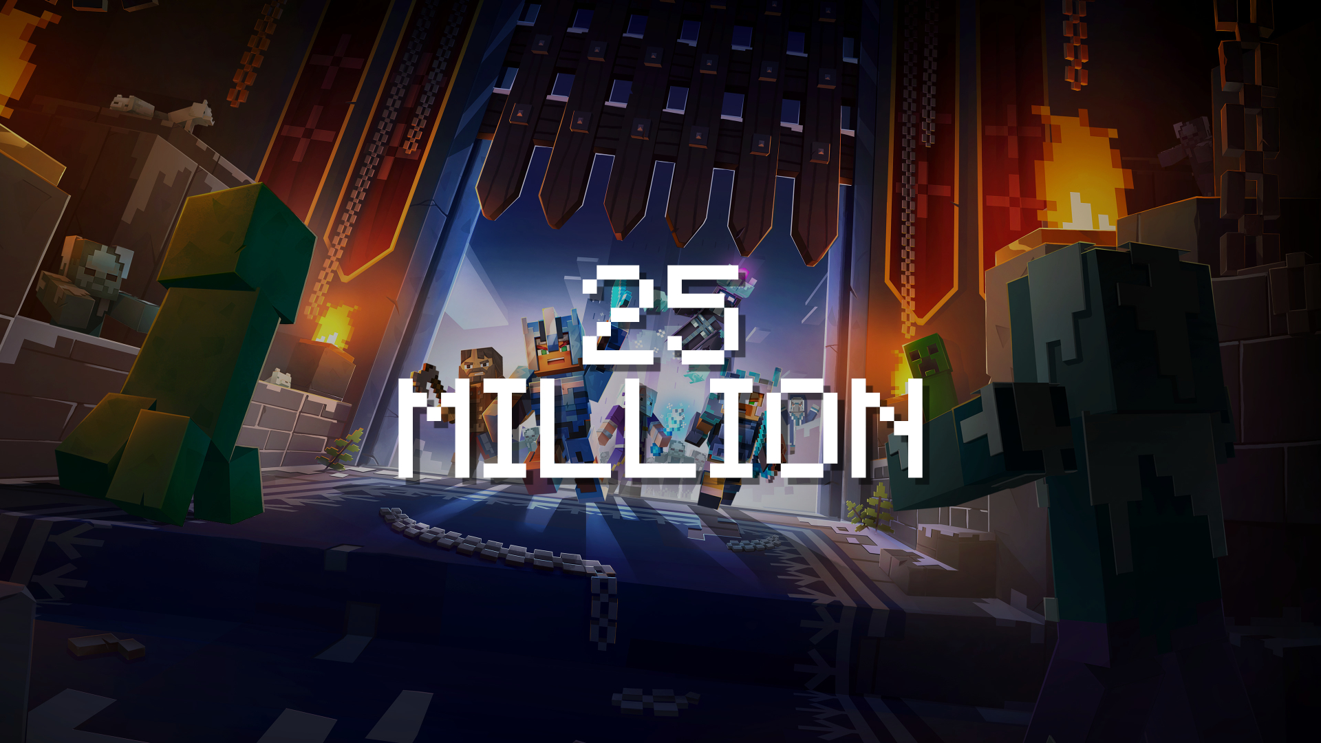 Mojang celebrates 25 million Minecraft Dungeons players as new content updates  end