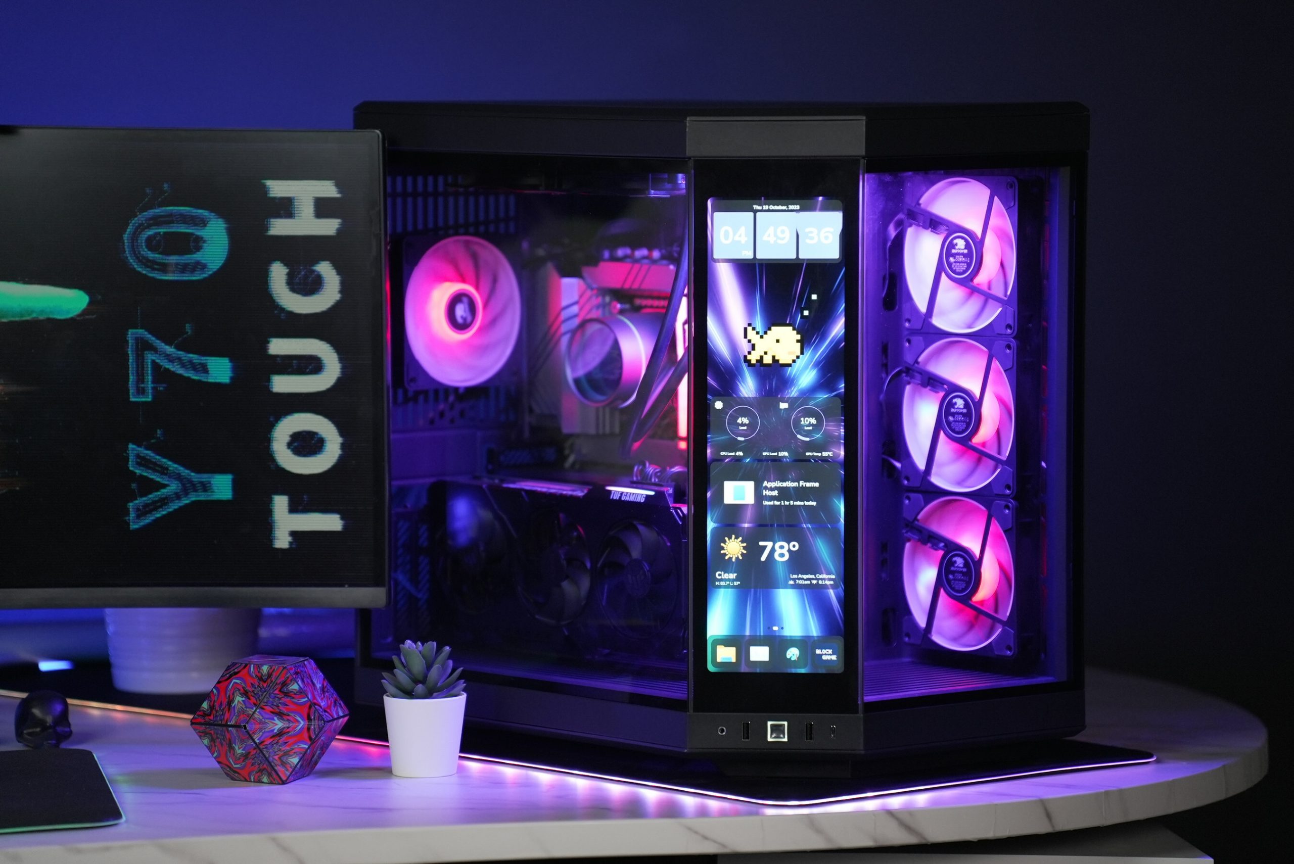 The sanrio pc got an upgrade…to the @Hyte Y70 Touch 👀🩷 #gamingpc #pc, hyte  y70