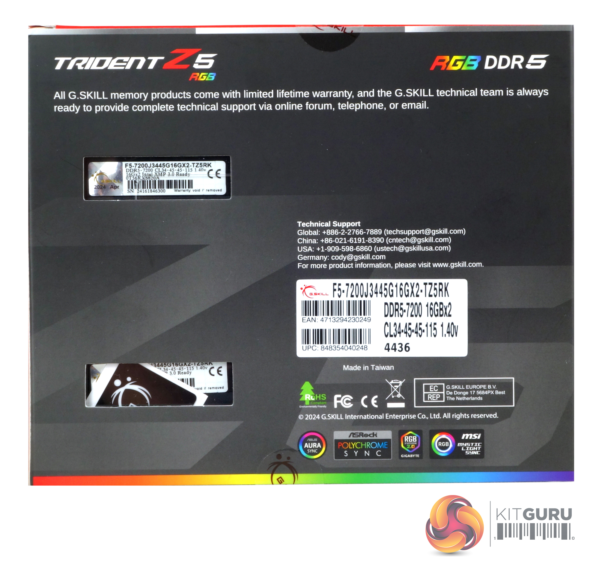 G.SKILL Trident Z5 RGB 32GB 7200MHz (2024) Review | KitGuru