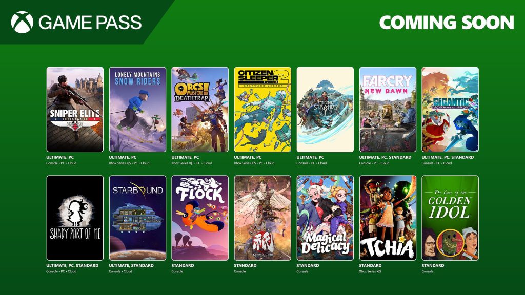 Xbox Game Pass line-up